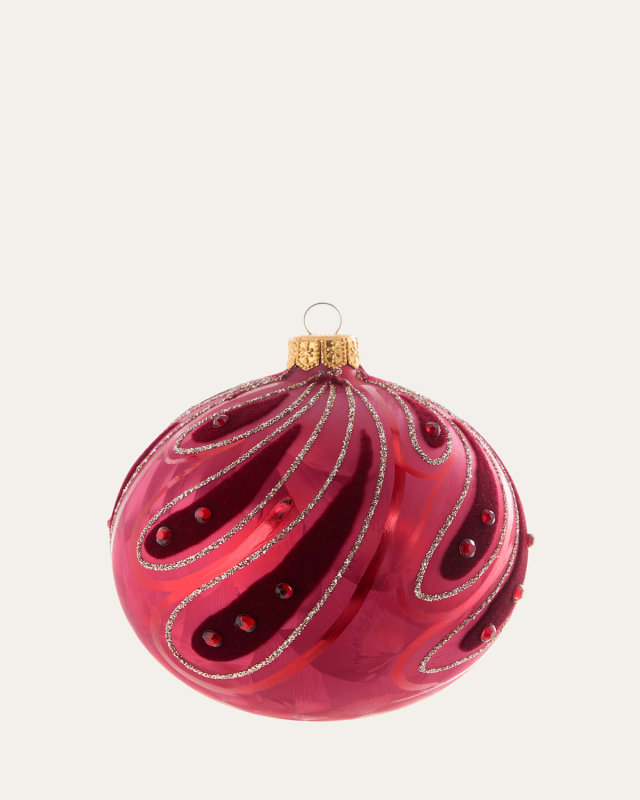 Red Ice Ball Ornament
